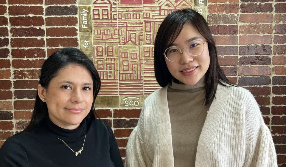 Wellness Group Facilitators Mayra Restrepo and Diane Liu